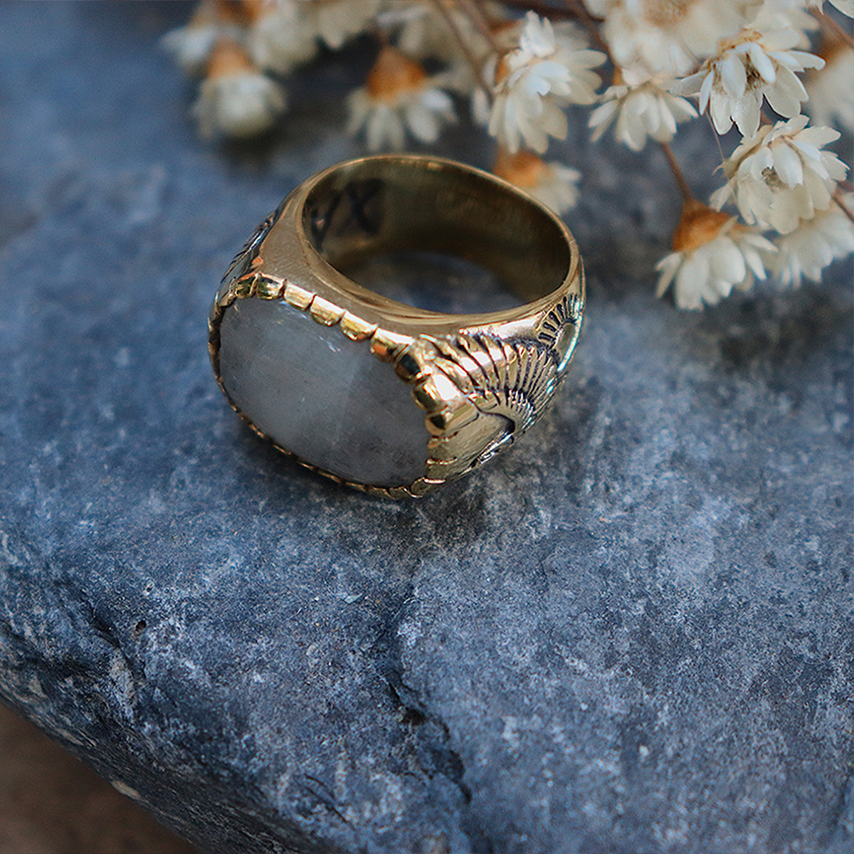 Women's Ring - moonstone - Xavier Rudd Collab - Bahgsu