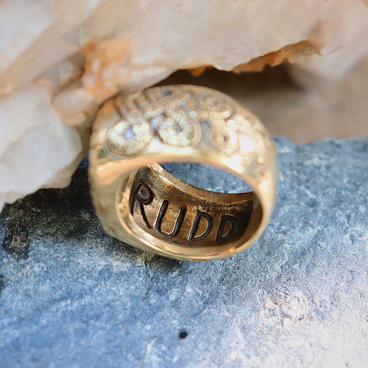 【Bahgsu Jewels】Xavier Rudd Collab turquoiseリング Men's Ring - turquoise - Xavier Rudd Collab - Bahgsu