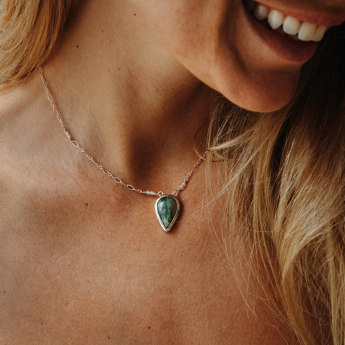 Emerald Quartz Necklace