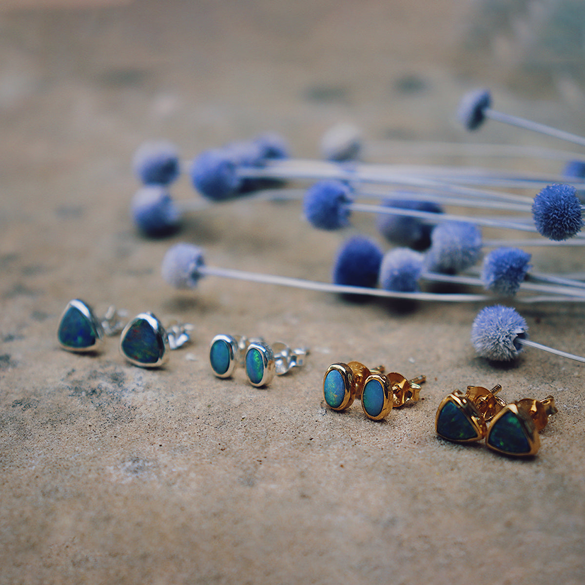 Fallen Star Earrings || oval