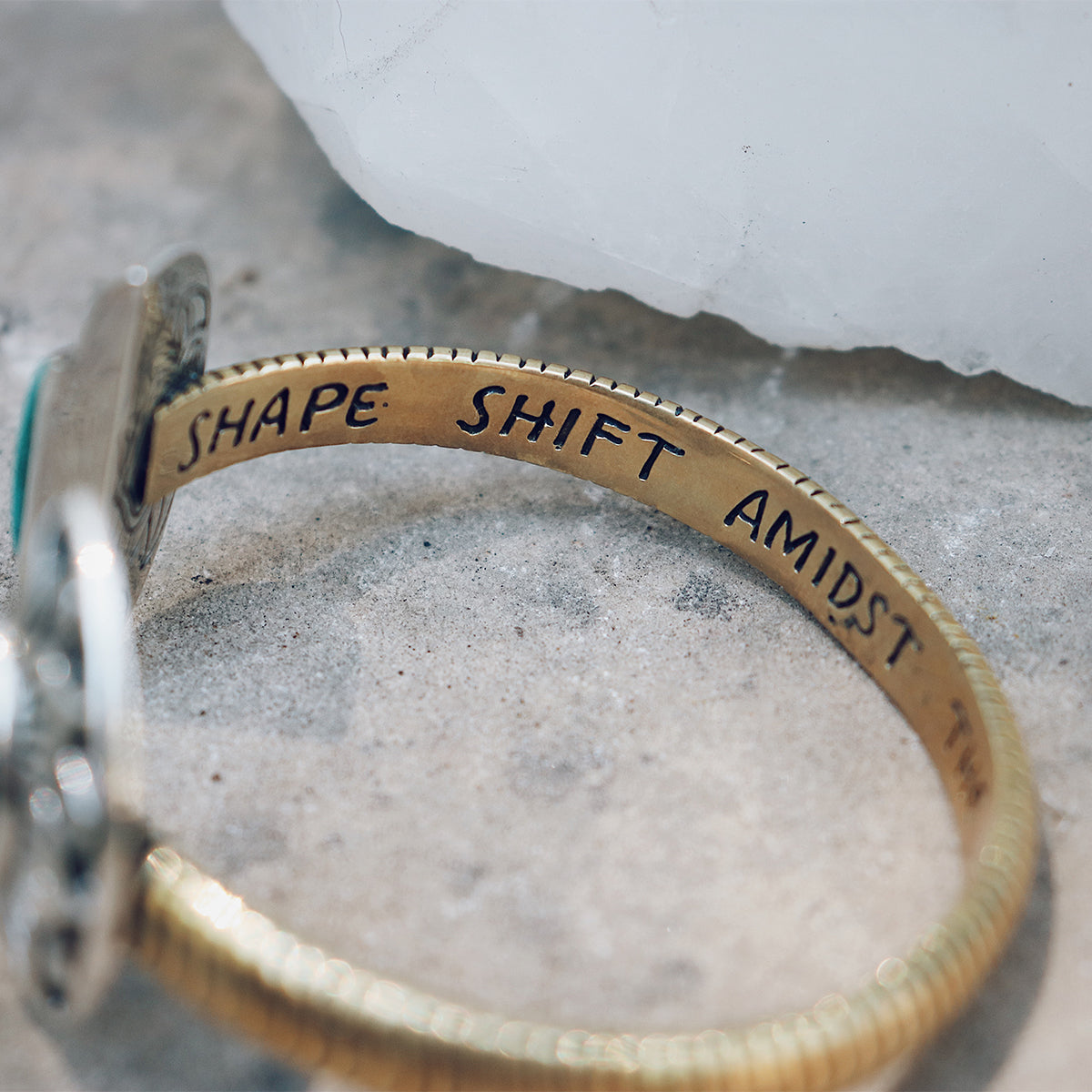 Natural Mystic Cuff || Turquoise