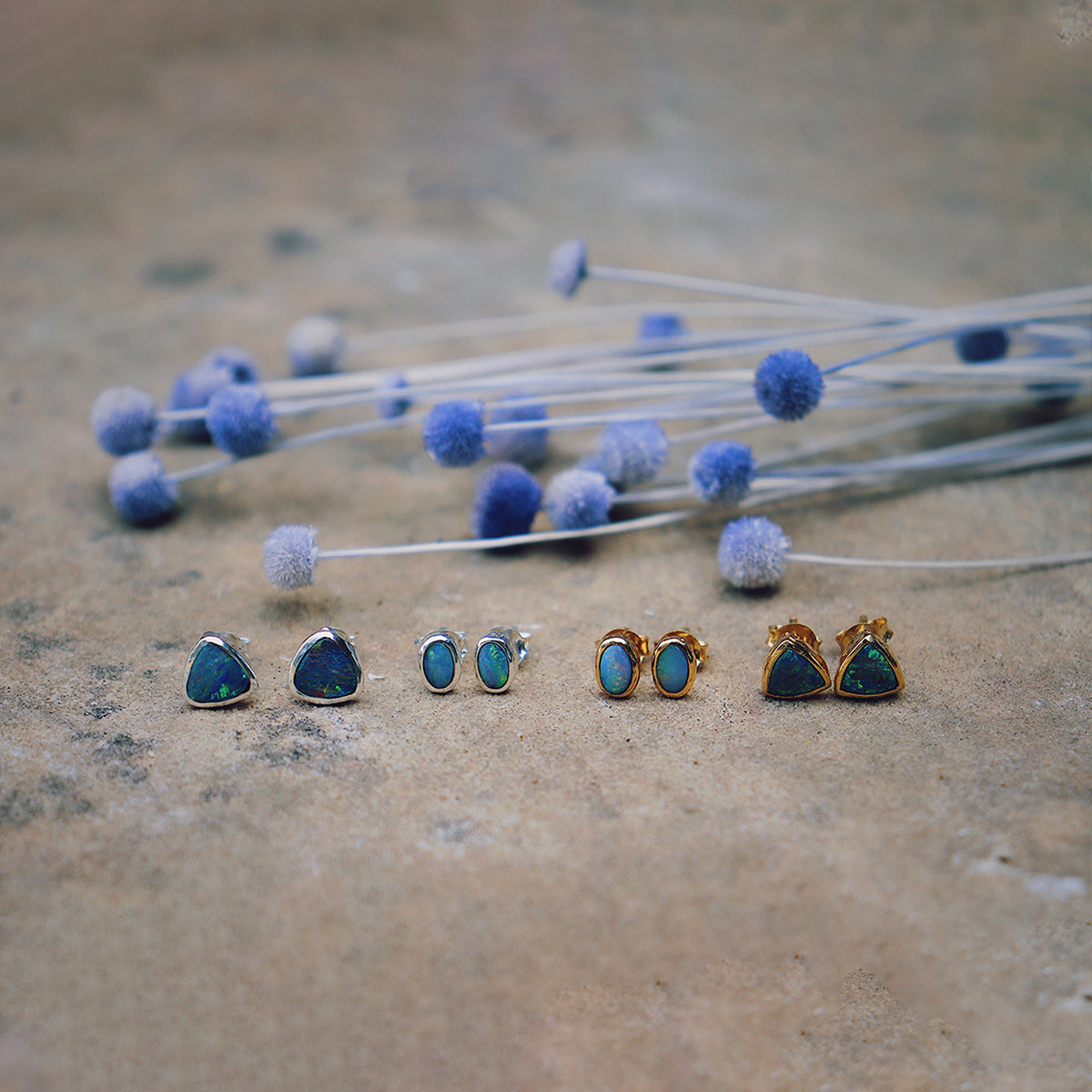 Fallen Star Earrings || oval