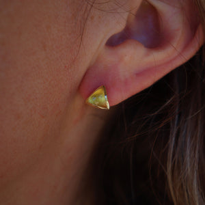 Petit Pyramid Earring : Citrine