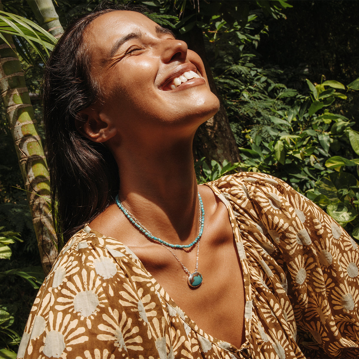 Heishi Turquoise || Gemstone Necklace