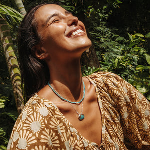 Heishi Turquoise || Gemstone Necklace