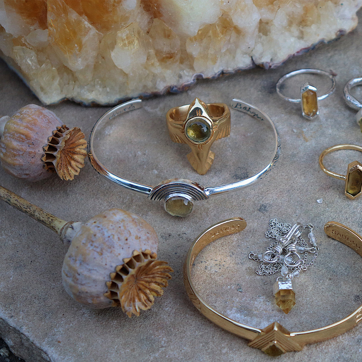 Be Open Cuff || Citrine