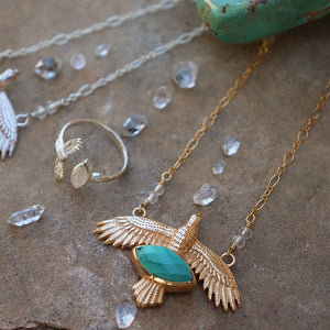 Elder Bird || Turquoise Necklace