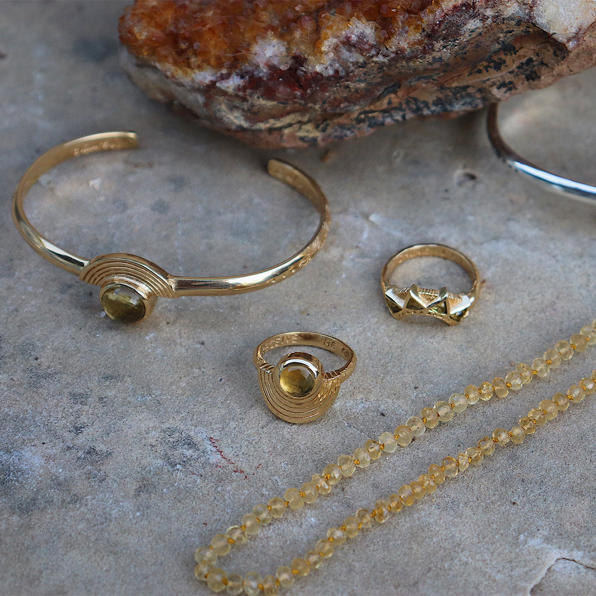 Be Open Ring || Citrine