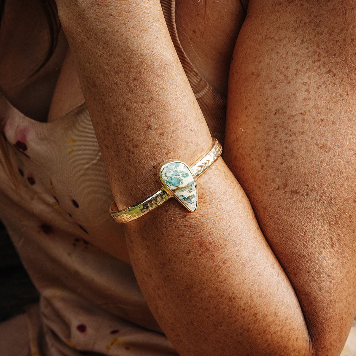 heirloom cuff || Copper Chrysocolla
