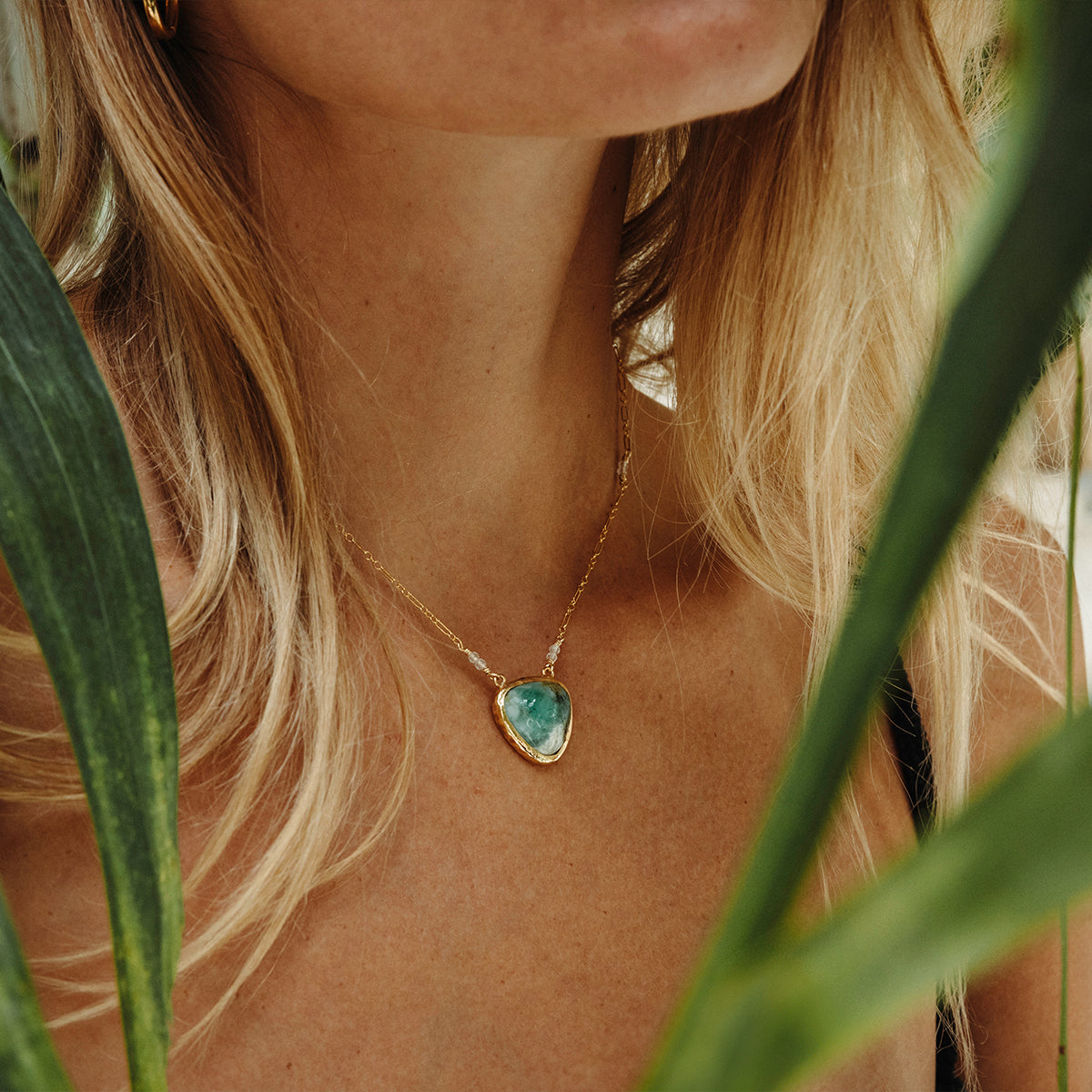 Emerald Quartz Necklace