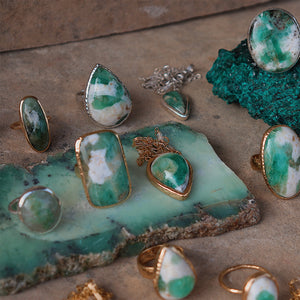 Emerald Quartz Ring