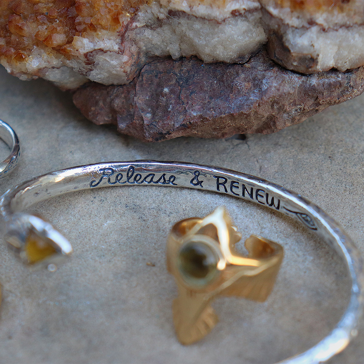 Serpent Cuff || Citrine