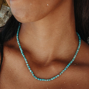 Heishi Turquoise || Gemstone Necklace