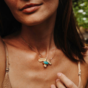 Elder Bird || Turquoise Necklace