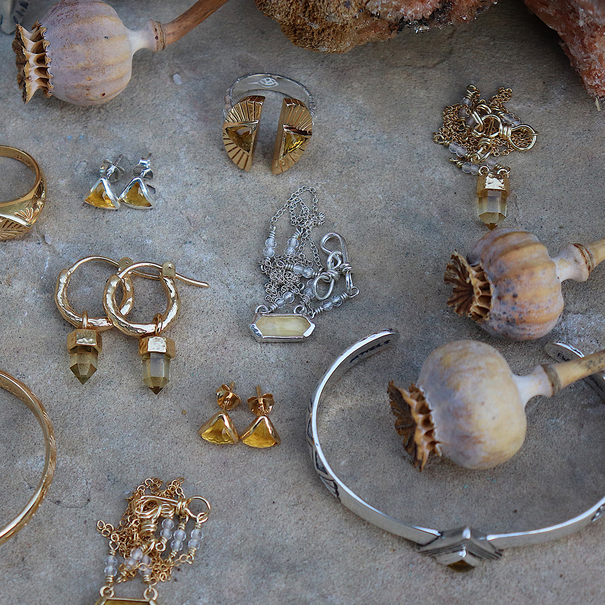 Shine Necklace || Citrine