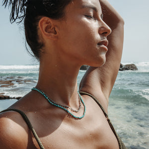 Heishi Turquoise || Gemstone Necklace