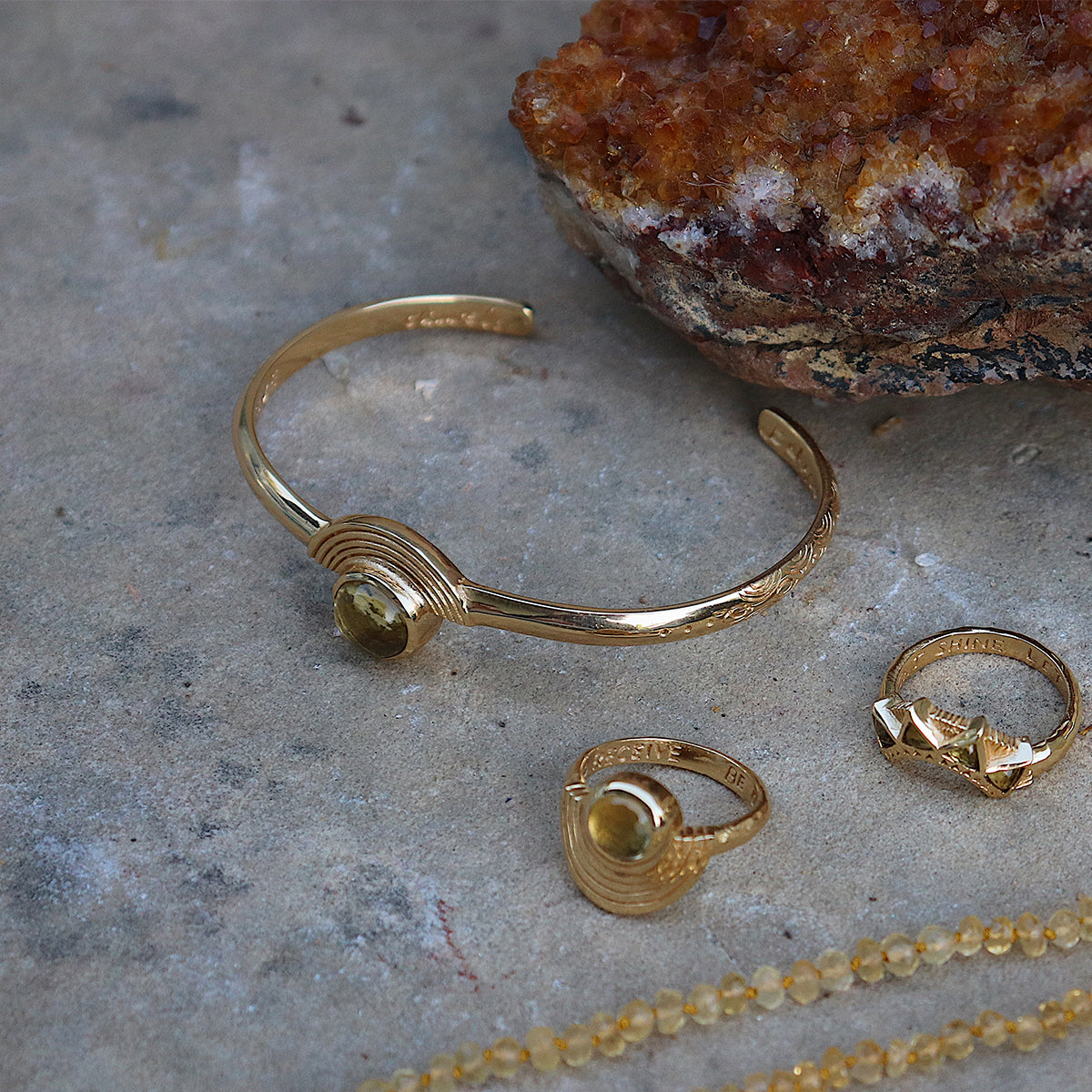 Be Open Cuff || Citrine