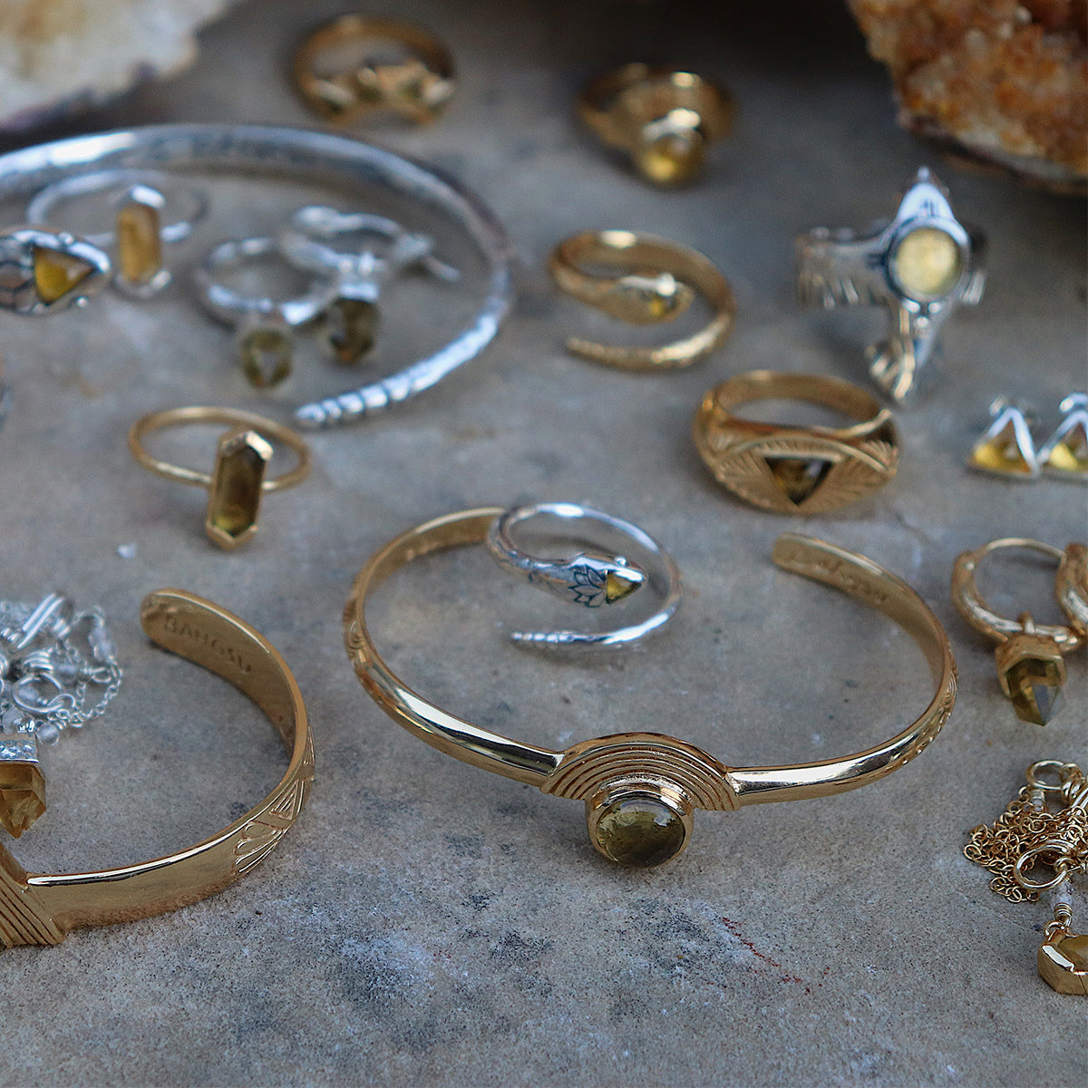 Be Open Cuff || Citrine