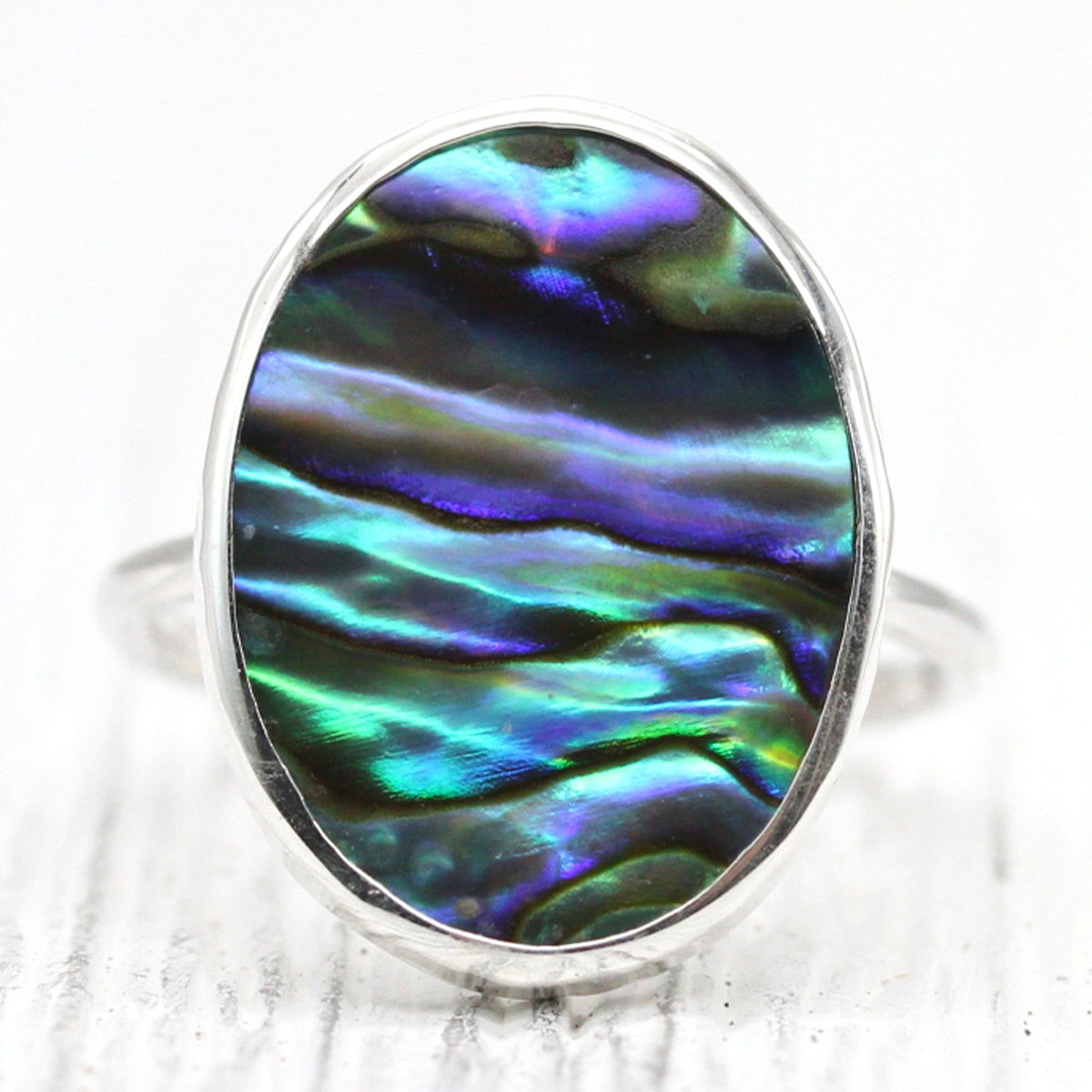 Paua Shell Elfin Ring