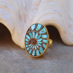 Mosaic Turquoise Ring