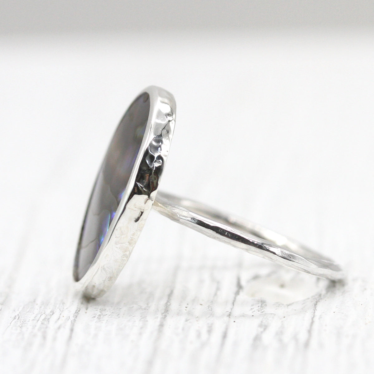 Paua Shell Elfin Ring