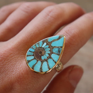 Mosaic Turquoise Ring