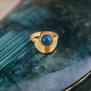 Be Open Ring || Labradorite