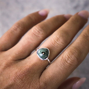 Ocean Jasper Elfin Ring