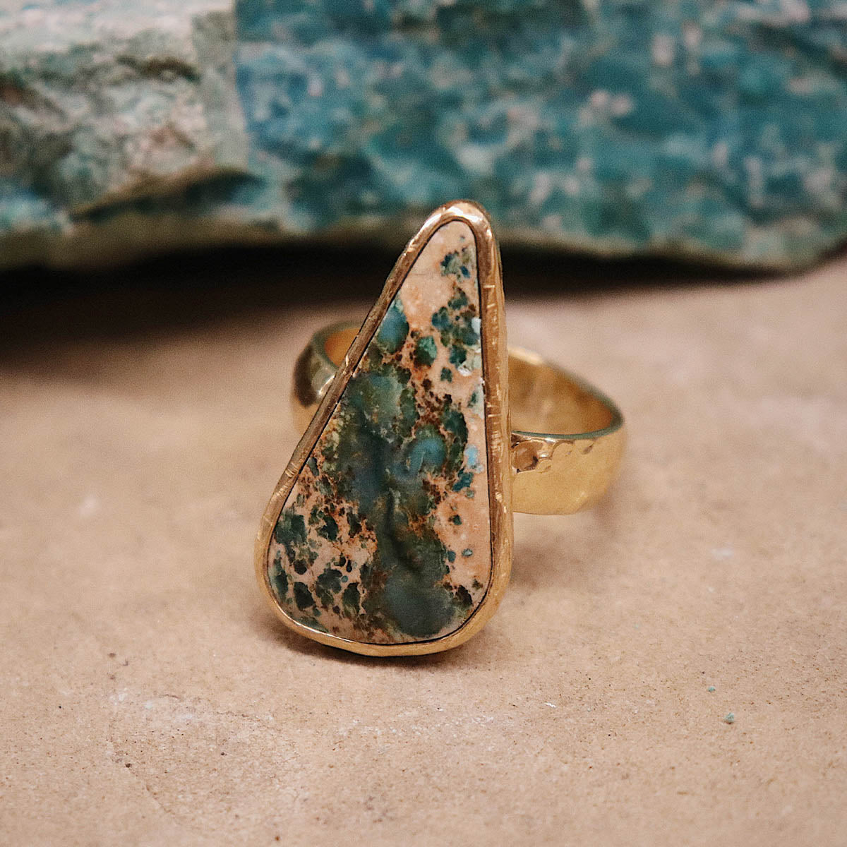 Copper Chrysocolla Ring