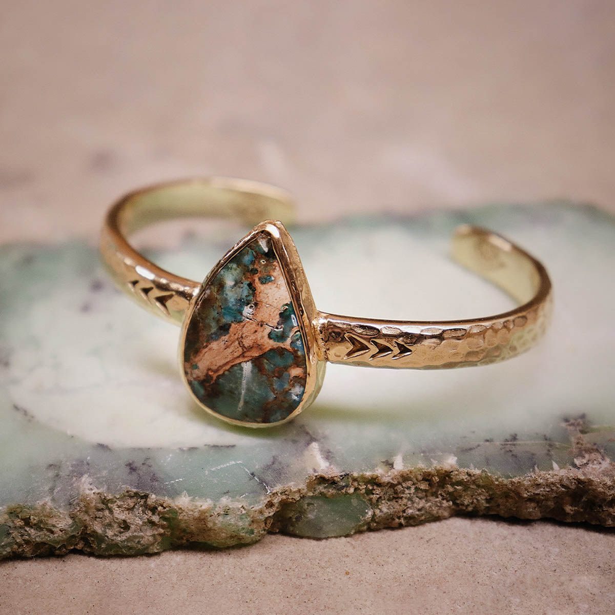 heirloom cuff || Copper Chrysocolla
