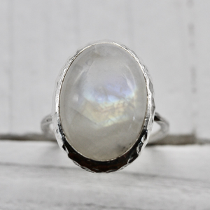 Moonstone Elfin Ring || Oval