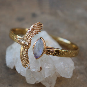 Elder Bird || Moonstone Cuff