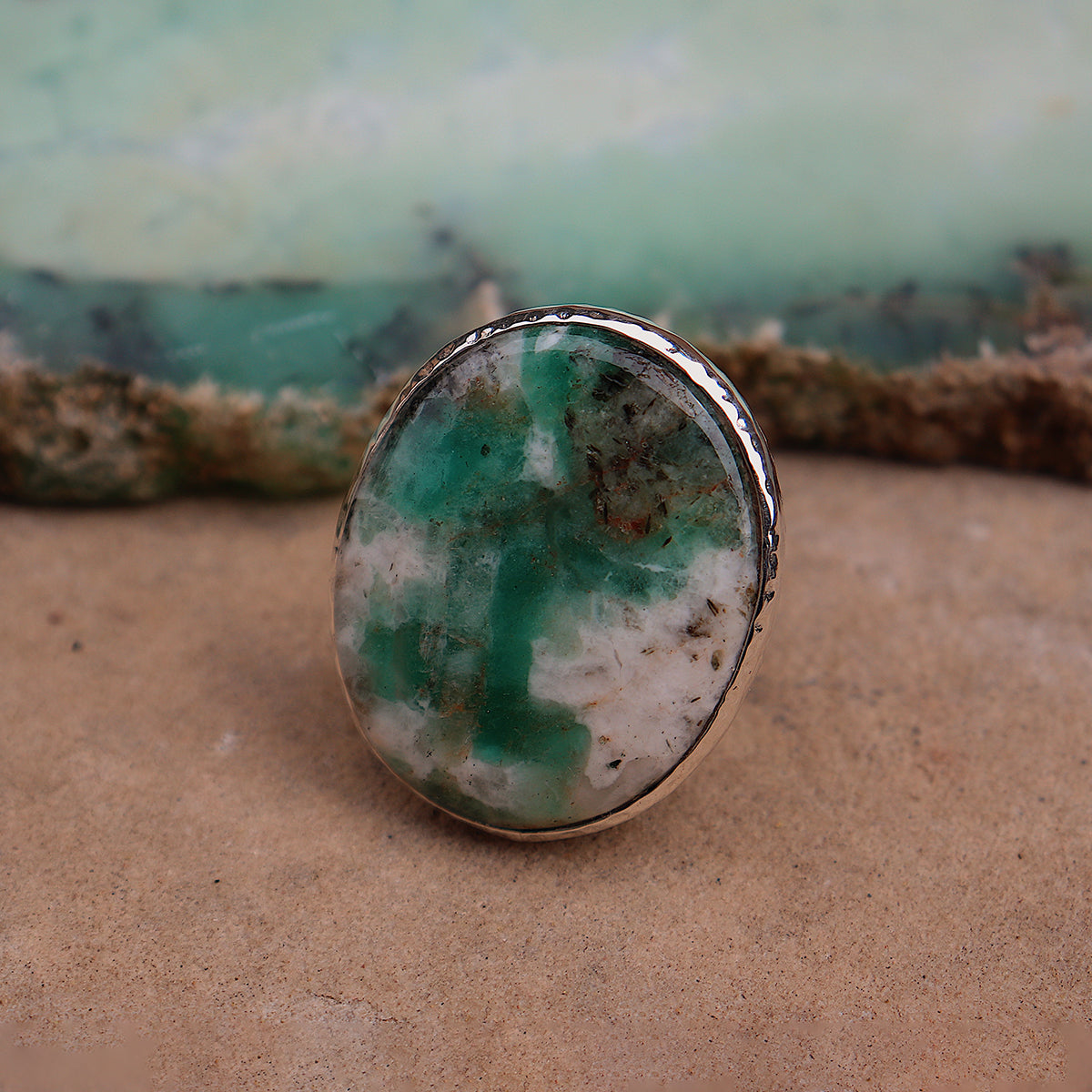 Emerald Quartz Ring