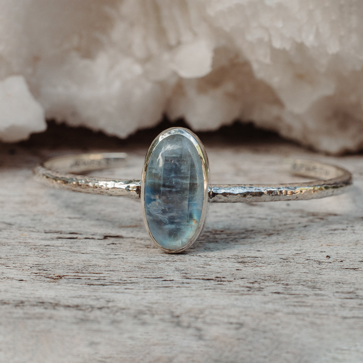Your Center Cuff || Rainbow Moonstone