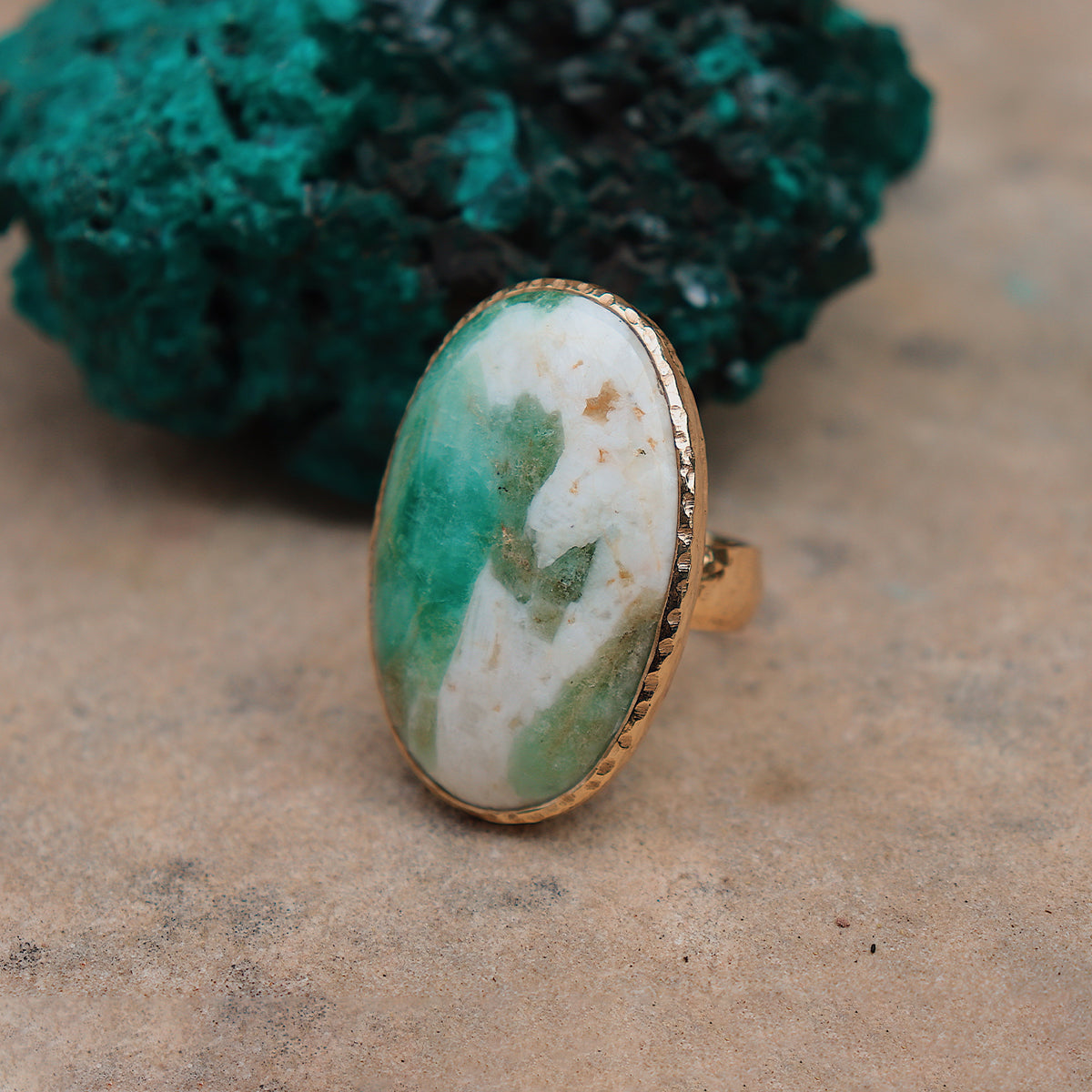 Emerald Quartz Ring