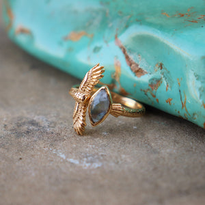 Elder Bird || Moonstone Ring