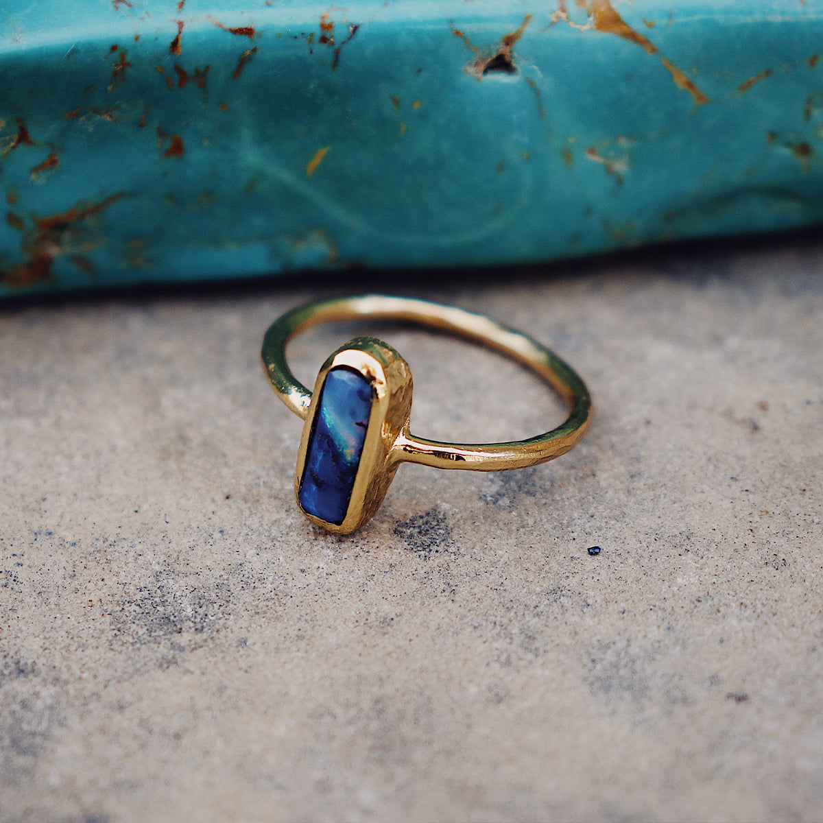 Boulder Opal Elfin Ring