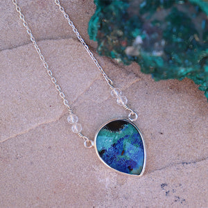 Azurite Crystal Necklace