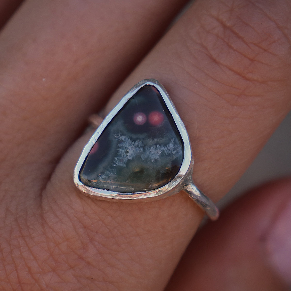 Ocean Jasper Elfin Ring