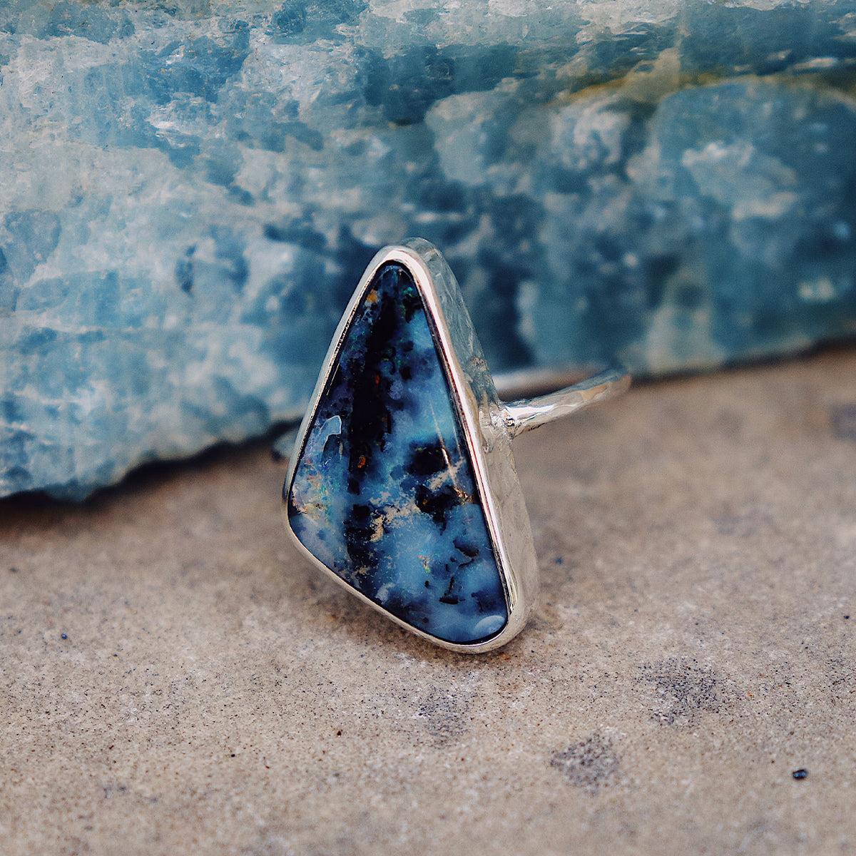 Boulder Opal Elfin Ring