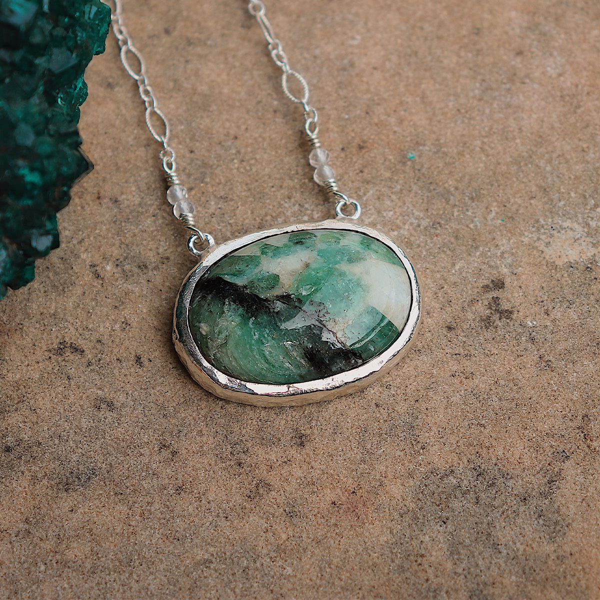 Emerald Quartz Necklace