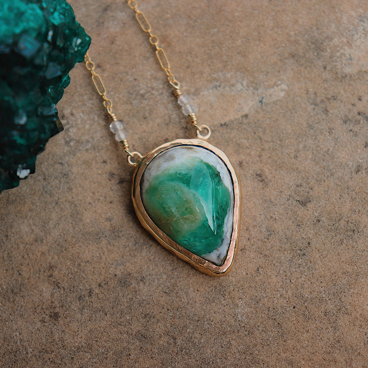 Emerald Quartz Necklace
