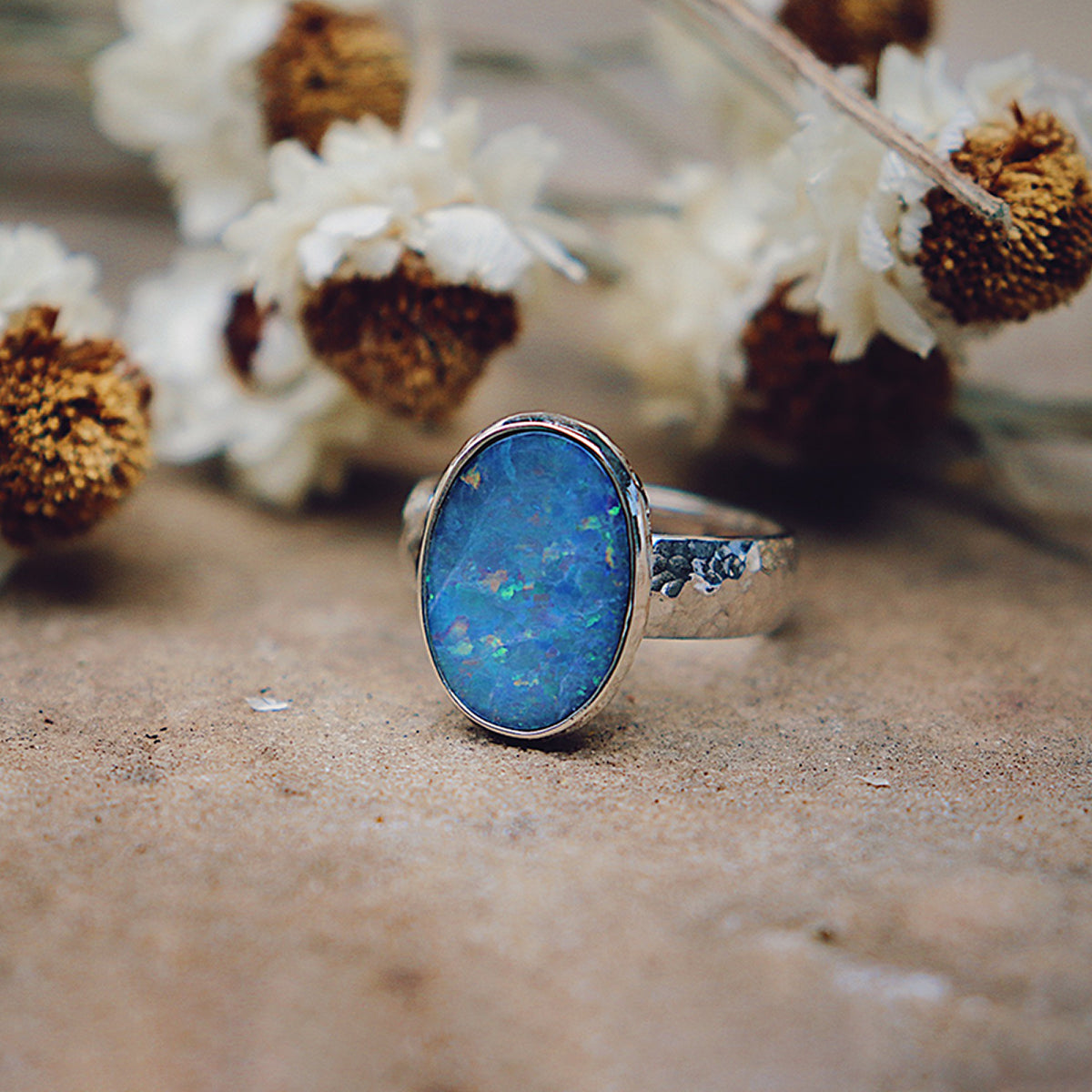 Fallen Star Opal Ring