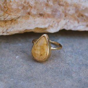 Ocean Jasper Elfin Ring