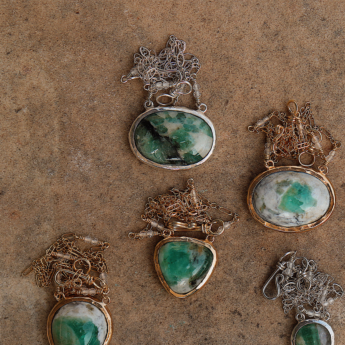 Emerald Quartz Necklace