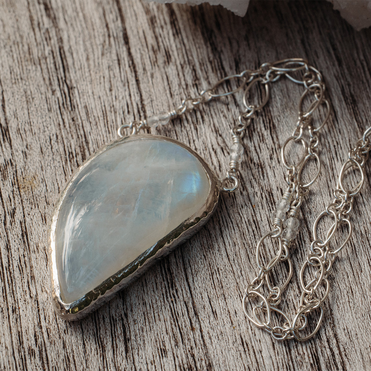 Rainbow Moonstone Necklace