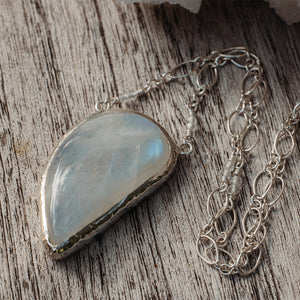 Rainbow Moonstone Necklace