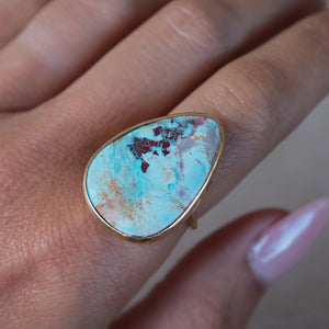 Arizona Chrysocolla Elfin Ring