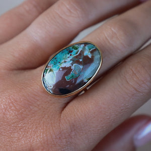 Arizona Chrysocolla Elfin Ring