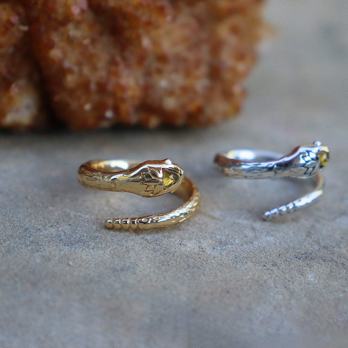 Serpent Ring || Citrine